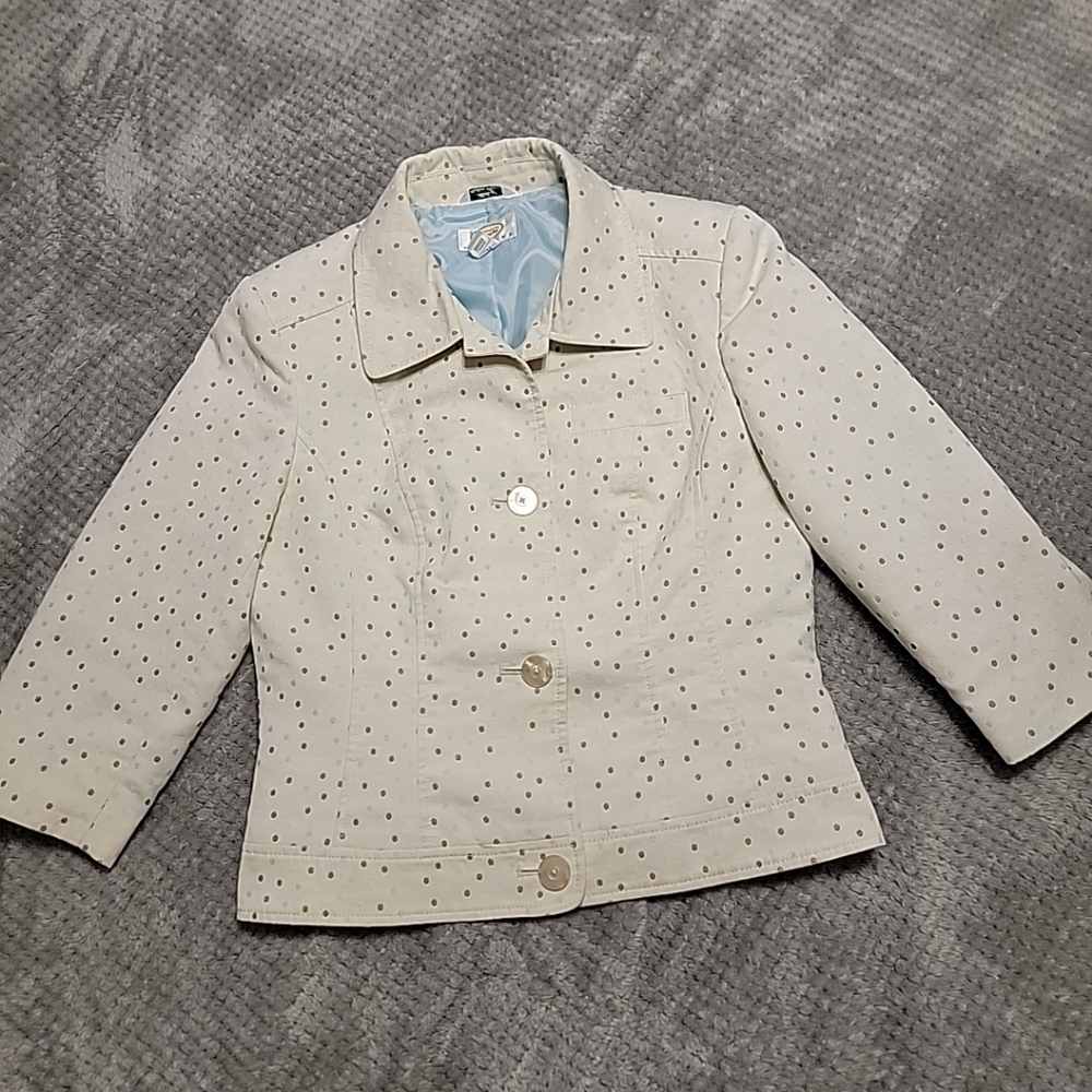 Talbots Petite Button Up Blazer Sz 10P